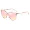 BSCI UV400 Fashion Polarized PC Sunglasses For Women Rhinestones Coating Lenses