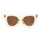 Trendy Fashion BSCI Women Cat Eye Sunglasses 147MM Leopard Frame