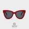 Trendy Fashion BSCI Women Cat Eye Sunglasses 147MM Leopard Frame