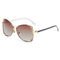 Retro Engraving 143MM Metal Frame Custom Polarized Sunglasses UV400