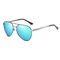 Fashion Polarized UV400 Mens Pilot Sunglasses With Metal Hinge 146MM