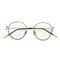 Korean Retro Flat Reading Glasses 132MM Men Metal Kick Myopia Control BSCI