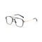 Vogue Double Bridge Square Metal Optical Glasses BSCI 136MM Plain Lens