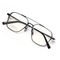 Vogue Double Bridge Square Metal Optical Glasses BSCI 136MM Plain Lens