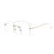 Flat Mirror Ladies Street Shooting Square Frameless Glasses Trendy 130MM