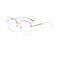 Oversized Full Frame Glasses Alloy Square Optical Spectacle Plain Lens 139MM