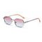 Frameless Girls Metal Frame Women Polarized Fashion Sunglasses 137MM
