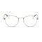 Men Women Polygon Frame Sunglasses Reflective Personality Small Frame Plain Lens Glasses