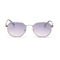 Men Women Polygon Frame Sunglasses Reflective Personality Small Frame Plain Lens Glasses