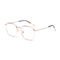 Metal Frame Men Women Oversize Plain Lens Glasses Myopia Optical Eye Glasses
