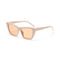 Fashion Trendy Women Sunglasses TR90 145MM Cat Eye On Round Face