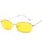 Vintage Rectangle Hot Sale Sunglasses Alloy Mirror Steampunk Women