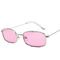 Vintage Rectangle Hot Sale Sunglasses Alloy Mirror Steampunk Women
