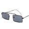 European American Transparent Ocean Sunglasses Single Beam Metal Frame