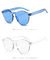 Colorful One Piece Lens Transparent Round Retro Hot Sale Sunglasses