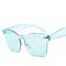 UV400 Rimless Square Frame One Piece Lens Band Packaging Women Hot Sale Sunglasses