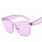 UV400 Rimless Square Frame One Piece Lens Band Packaging Women Hot Sale Sunglasses