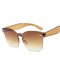 UV400 Rimless Square Frame One Piece Lens Band Packaging Women Hot Sale Sunglasses