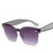 UV400 Rimless Square Frame One Piece Lens Band Packaging Women Hot Sale Sunglasses