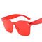 UV400 Rimless Square Frame One Piece Lens Band Packaging Women Hot Sale Sunglasses