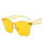 UV400 Rimless Square Frame One Piece Lens Band Packaging Women Hot Sale Sunglasses