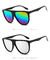 Vintage Retro BSCI Flat Top Sunglasses Thin Shadow Luxury Designer Large Black Shades