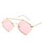 Diamond Women Men Retro Outdoor Metal Frame Sunglasses UV400