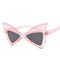 Oversized Women Bat Sharp Rivet Big Frame Sunglasses Personality Dance Party Glasses