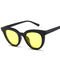 UV400 Round Women Retro Ladies Oval Sunglasses Acrylic Lens