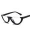 Half Moon Frame Half Round Sunglasses Vintage Retro Clout Goggles