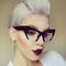 Trendy Fashion Half Frame Cat Eye Women Plastic Hot Sale Sunglasses BSCI