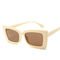 BSCI Trendy Fashion Sunglasses Women Rectangle Frame Clear Mirror Lens Glasses UV400
