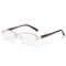 Men Metal Frame Computer Rectangle Reading Glasses Stainless Steel Spring Hinges Sun Readers