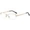 Promotion Metal Frame Reading Eyeglasses 139MM Anti Blue Light AC Lens