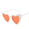 Plastic Designer Female Lady Fashion Heart Sunglasses Multi Colors 155MM