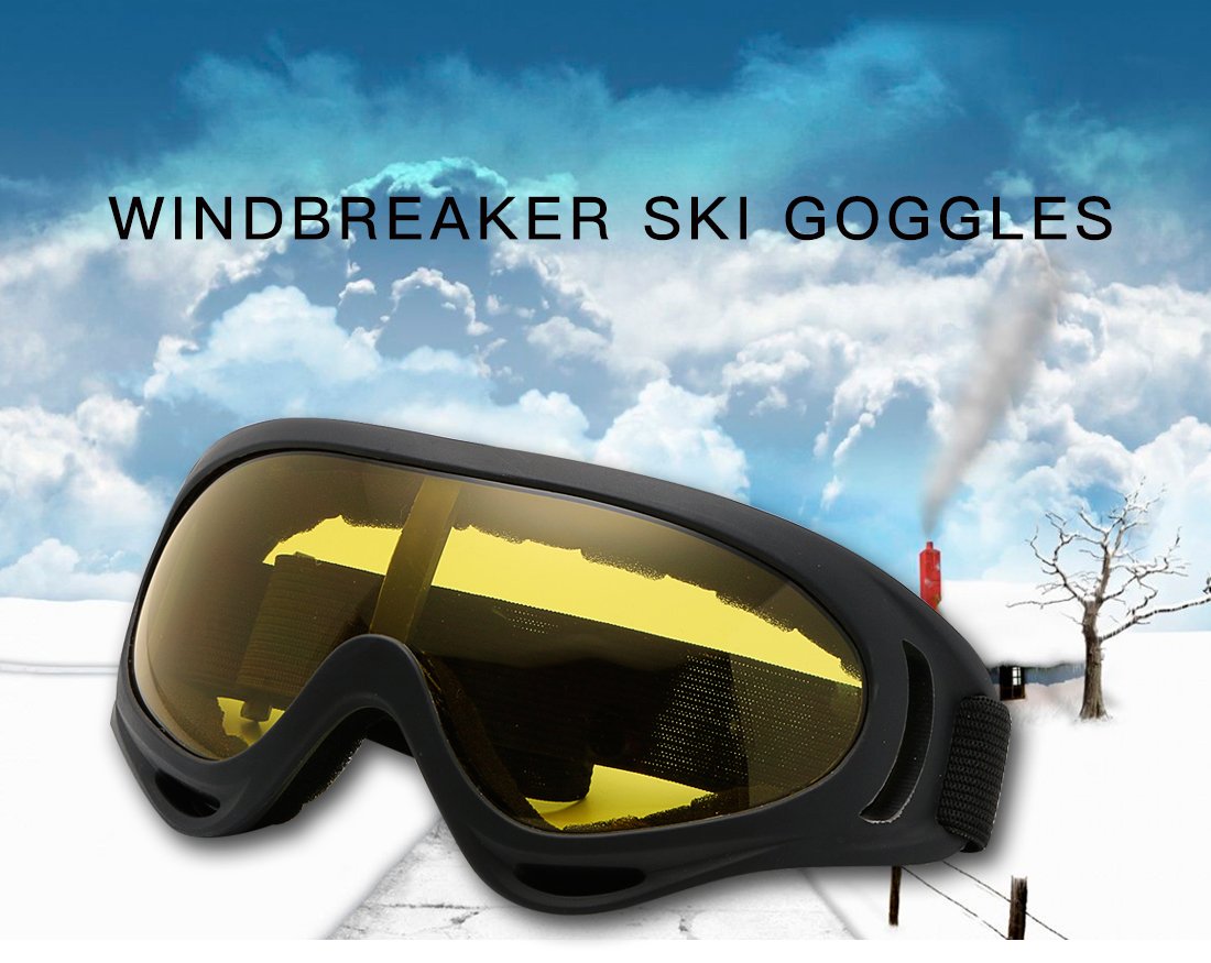 Ski Goggles Over Glasses Ski Snowboard Goggles Unisex 100% UV Protection main image-1